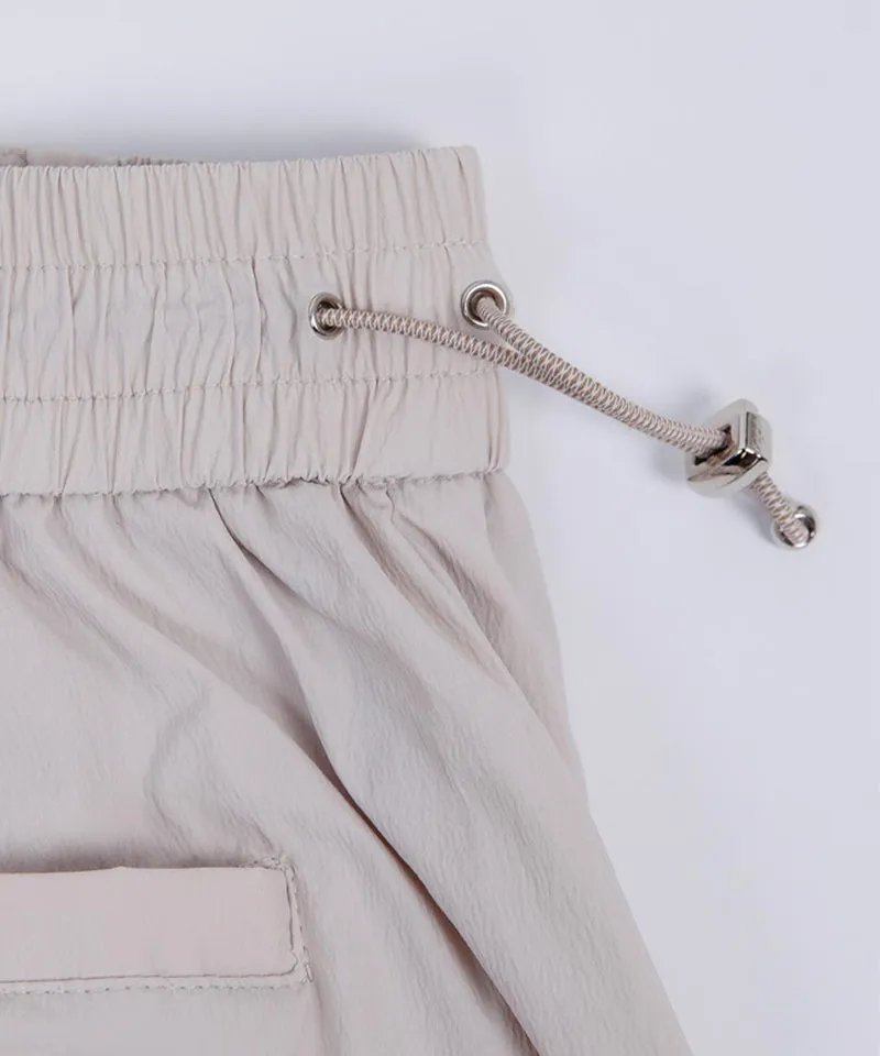 CREVE NINE: Pocket Point Banding Skirt - Cream