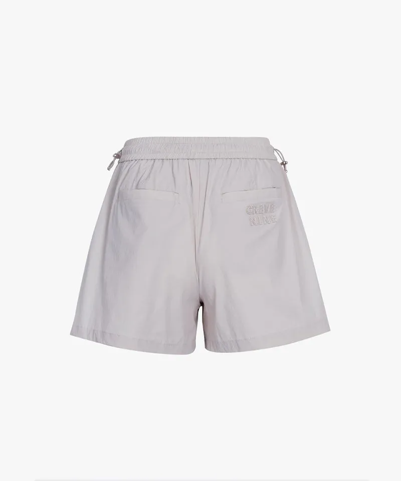 CREVE NINE: Pocket Point Banding Skirt - Cream