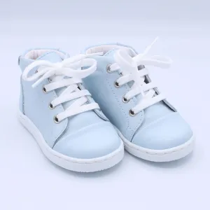 Danilo Pale Blue Leather Trainers