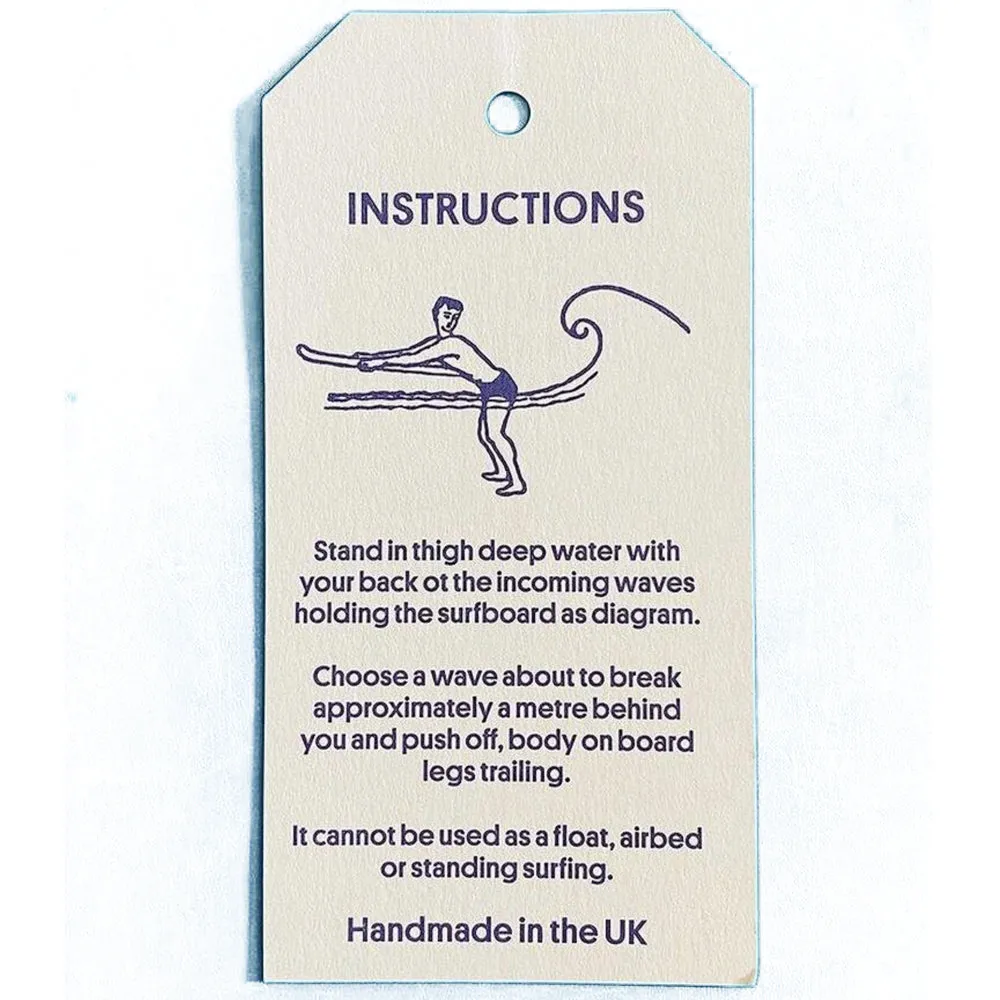 Dick Pearce & Friends Surfrider Painted Belly Board Bleach Green