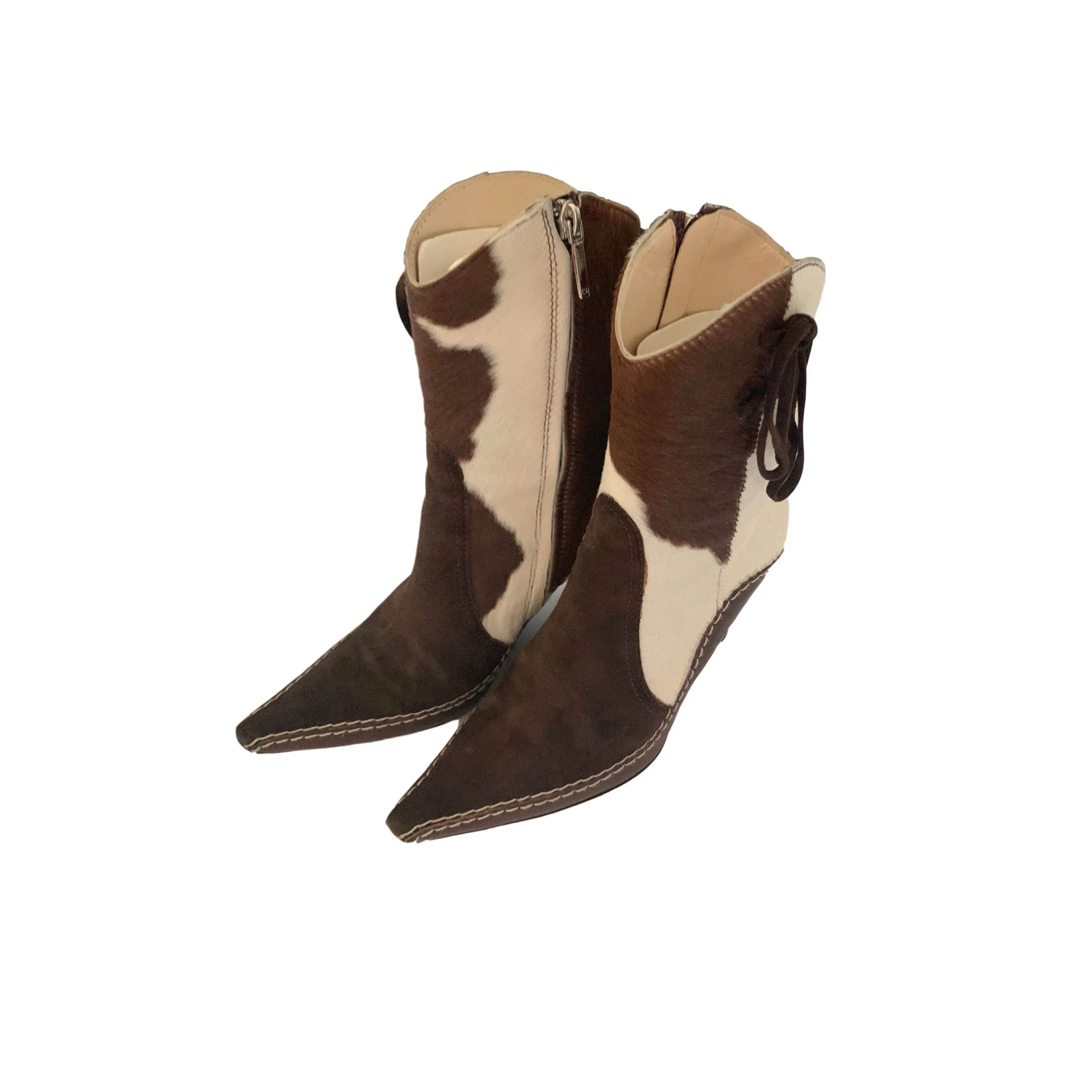 Dior Calfhair Logo Boots