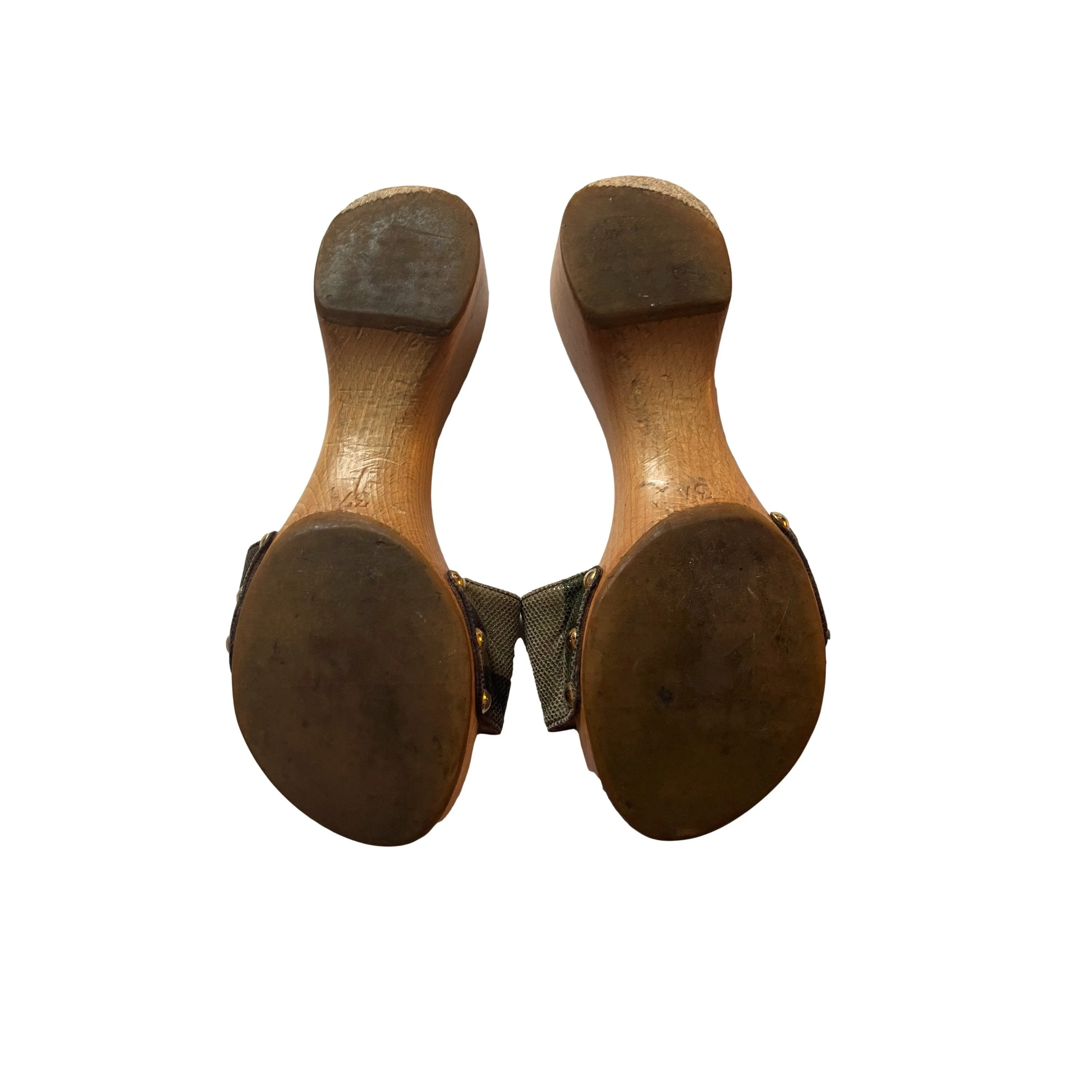 Dior Camo Logo Wooden Heels