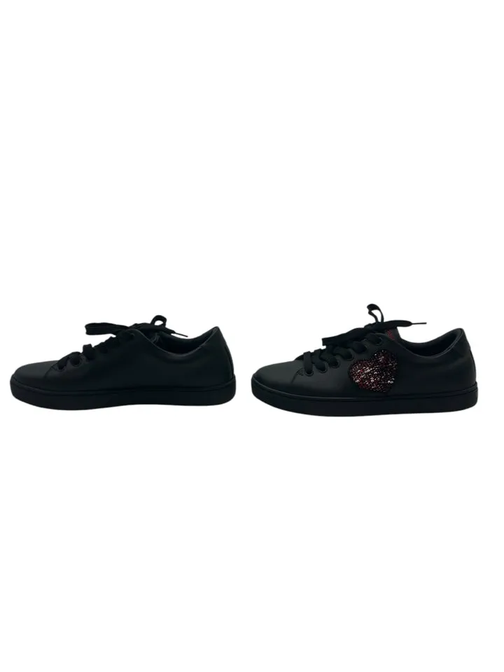 Dolce & Gabbana black and red love heart Women's Shoes size 6