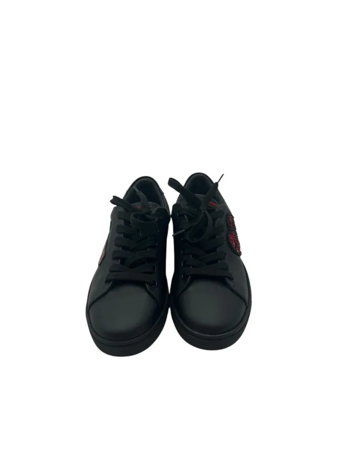 Dolce & Gabbana black and red love heart Women's Shoes size 6