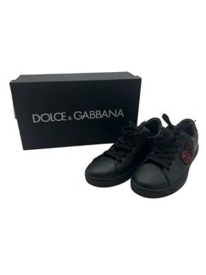 Dolce & Gabbana black and red love heart Women's Shoes size 6