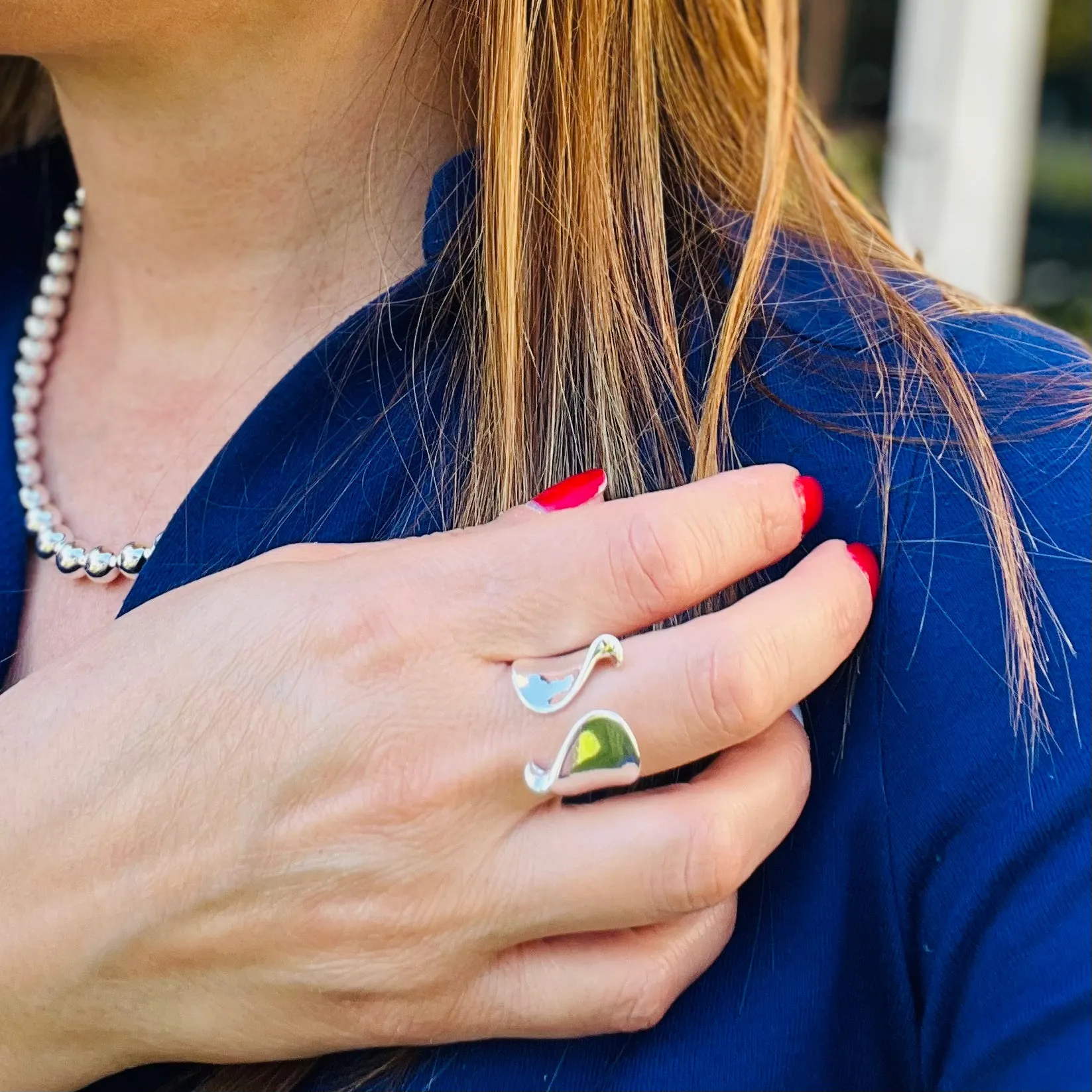 Double Wave Ring