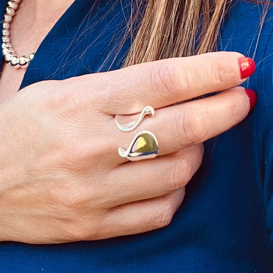 Double Wave Ring