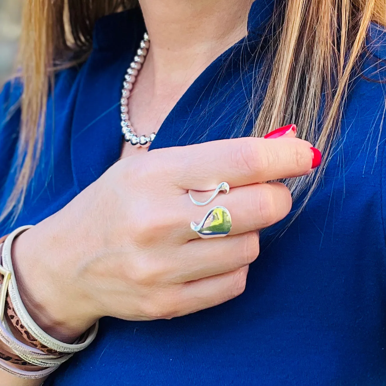 Double Wave Ring