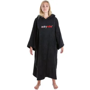 Dryrobe short sleeved towelling Robe Black Small