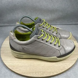 Ecco Spikeless Golf Shoes Mens EU 40 US 7 Gray Biom Hydromax Yak Leather
