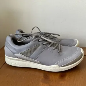 ECCO Women's Biom Hybrid Golf Shoe Silver Gray Spikeless 9 9.5