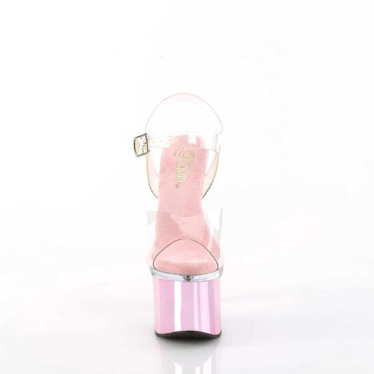 ESTEEM-708  Clear/Clear-Baby Pink Chrome