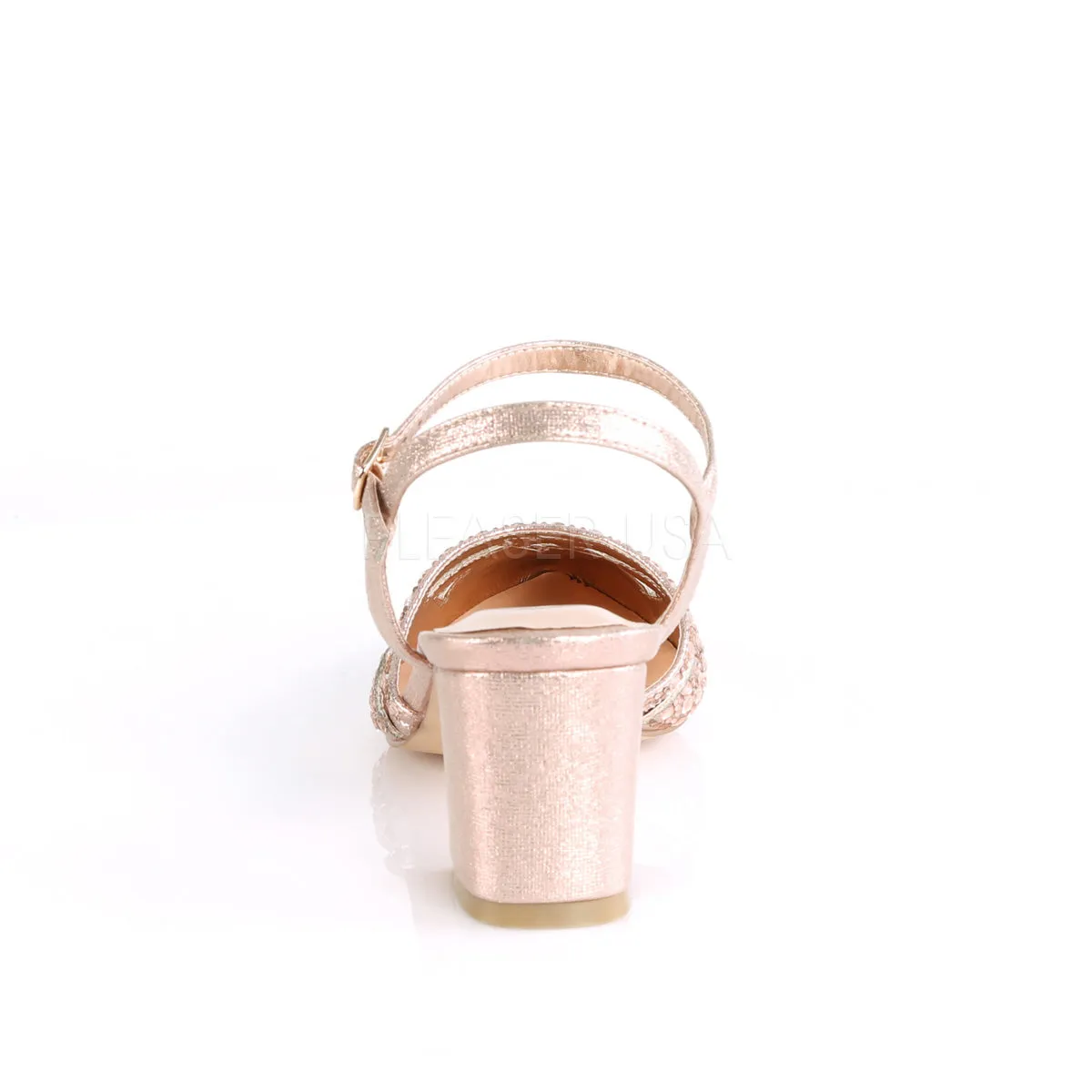 FAYE-06  Rose Gold Shimmering Fabric