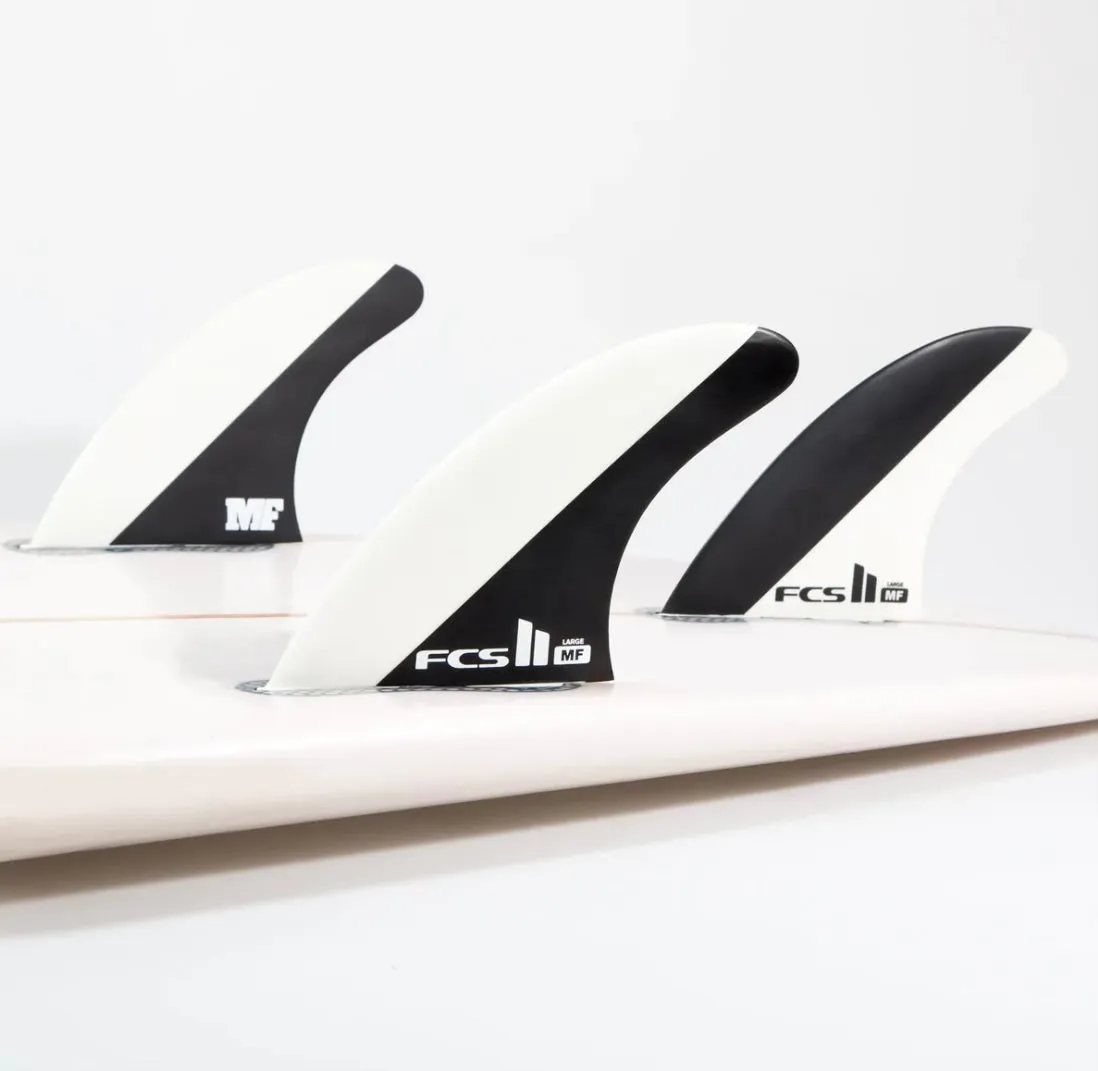 FCS II MF PC Tri Fin Set Black/White