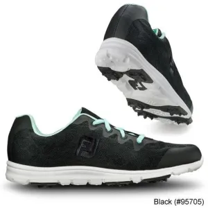 FootJoy Ladies Enjoy Engineered Mesh Spikeless Shoes - CLOSE OUT 8.0 Black (#95705) M