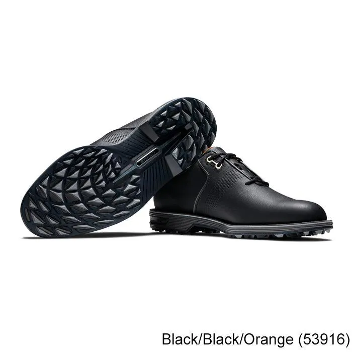 Footjoy Premiere Flint Spikeless Laced Series Shoes 10.0 Black/Black/Orange (53916) M