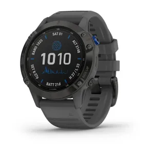 Garmin Fēnix 6 – Pro Solar Edition Black with Slate Grey band