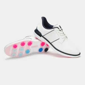 G/Fore Gallivant2r Side Stripe Kiltie Golf Shoe - Snow / Twighlight