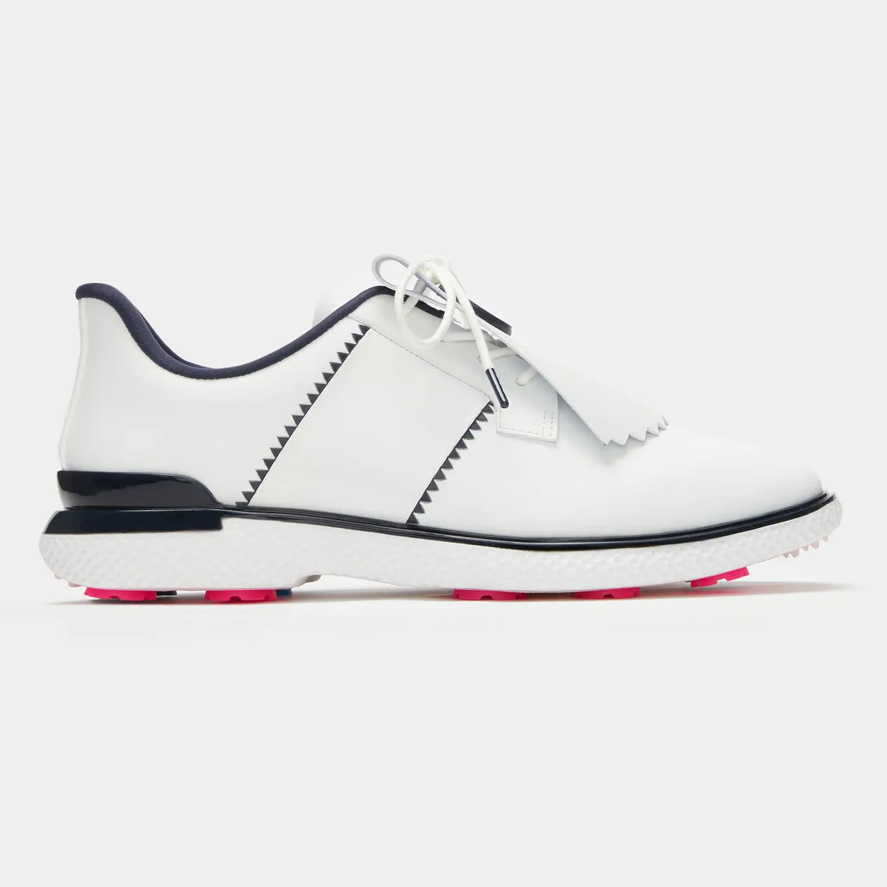 G/Fore Gallivant2r Side Stripe Kiltie Golf Shoe - Snow / Twighlight