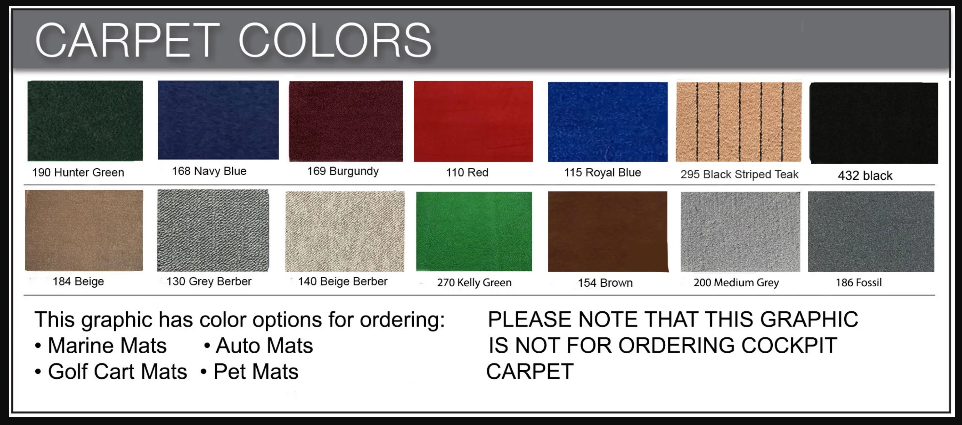 Golf Cart Mat