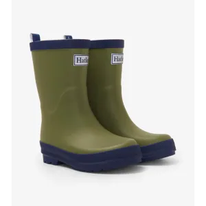 Hatley Forest Green Matte Rain Boots - Loden Green