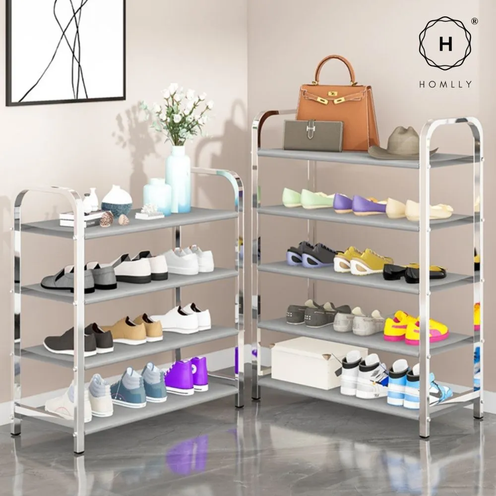 Homlly Free Standing Metal Shoe Racks Organizer