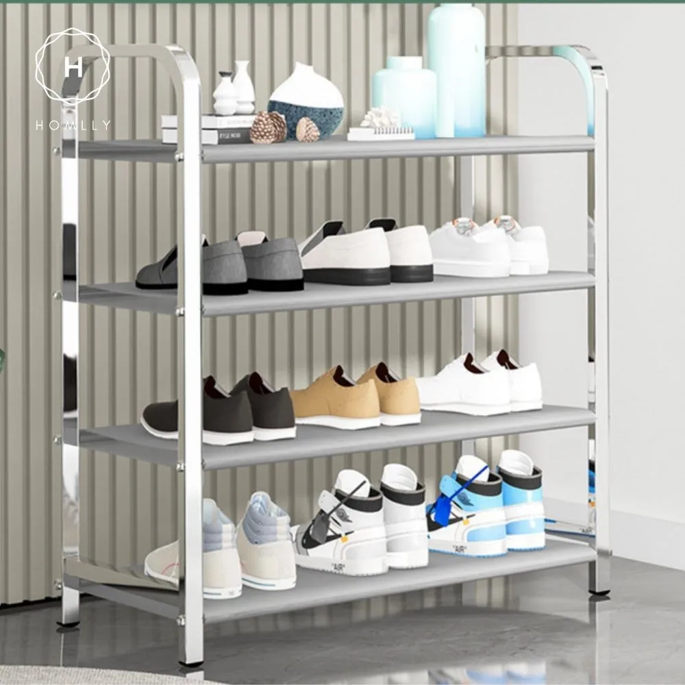 Homlly Free Standing Metal Shoe Racks Organizer