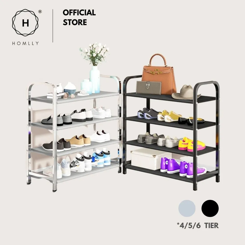 Homlly Free Standing Metal Shoe Racks Organizer
