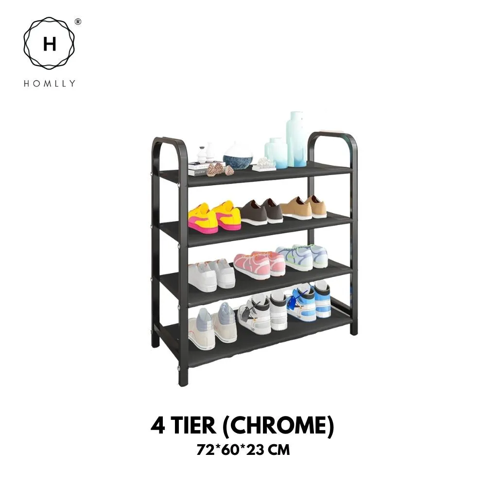 Homlly Free Standing Metal Shoe Racks Organizer