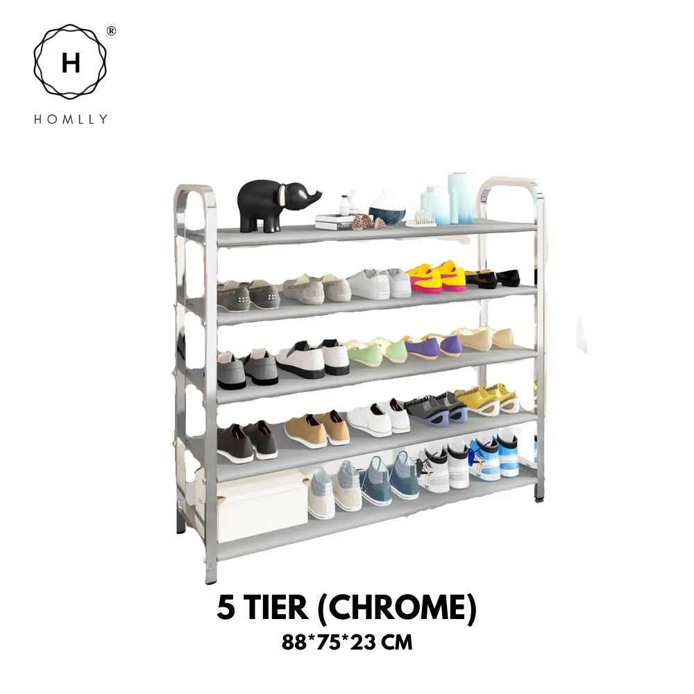 Homlly Free Standing Metal Shoe Racks Organizer
