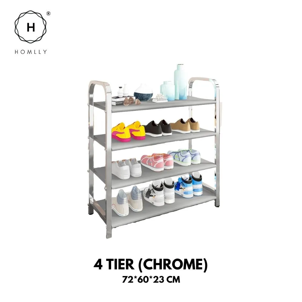 Homlly Free Standing Metal Shoe Racks Organizer