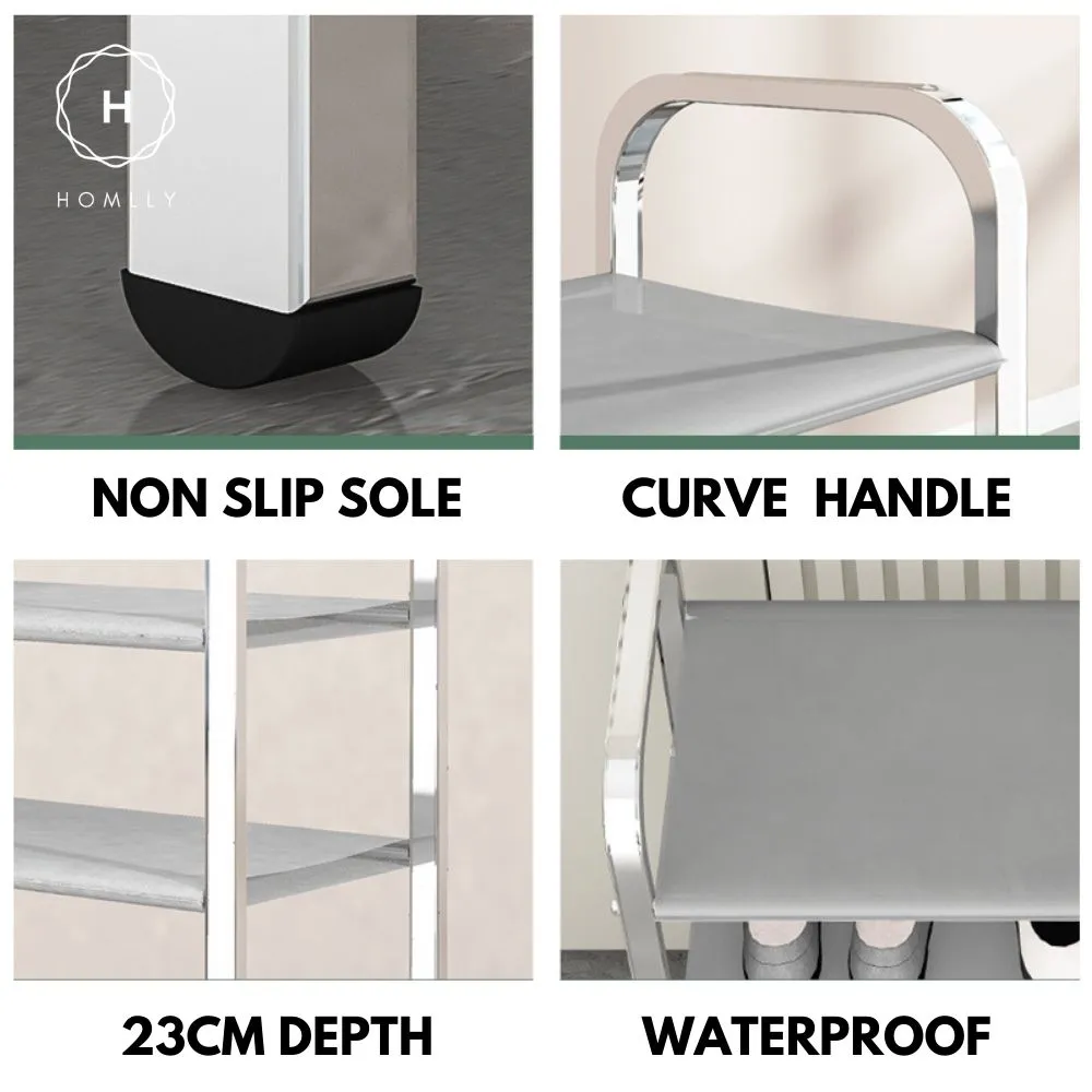 Homlly Free Standing Metal Shoe Racks Organizer
