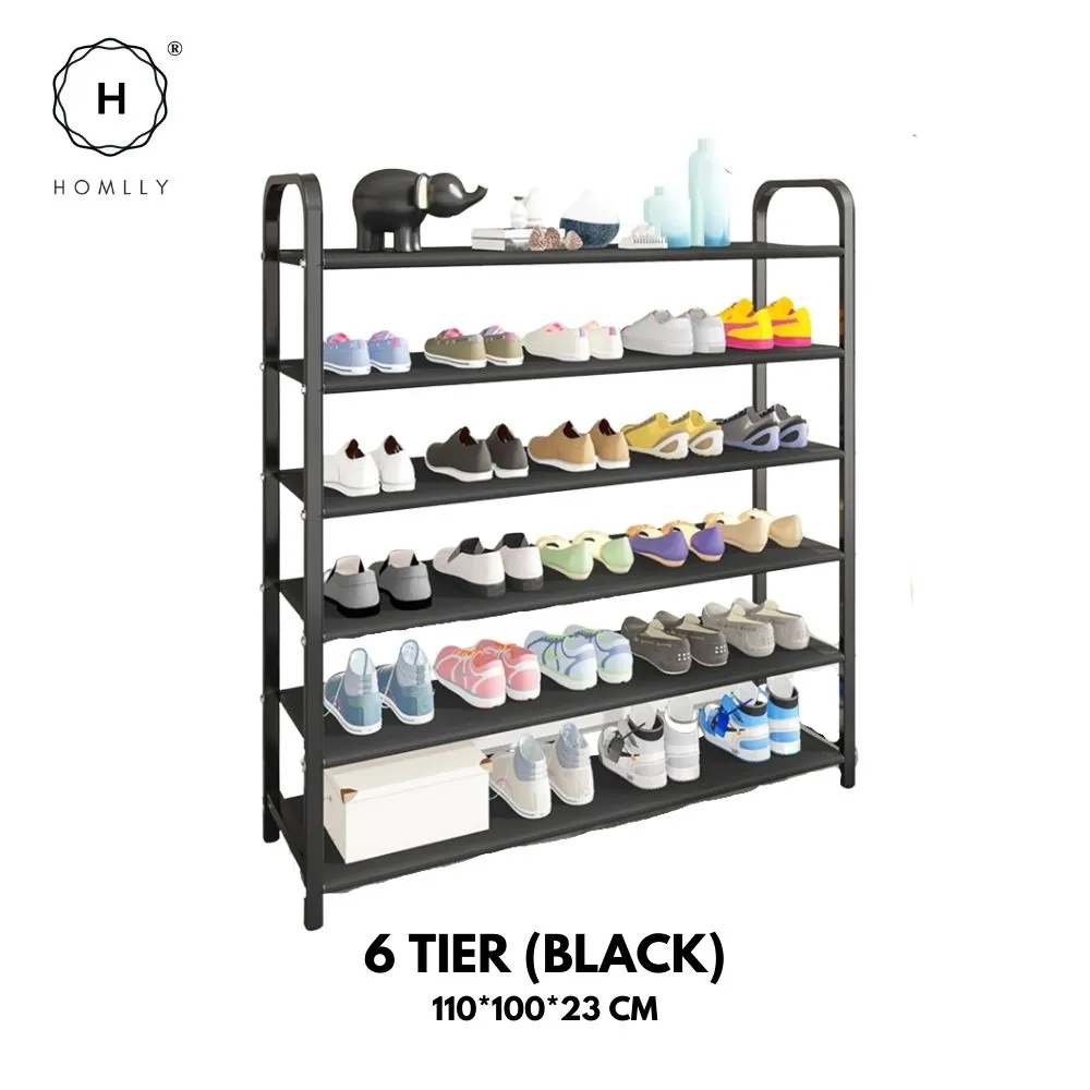 Homlly Free Standing Metal Shoe Racks Organizer