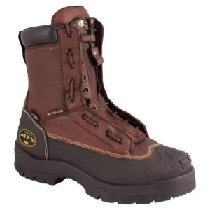 Honeywell Lace-In Quick Release Zipper Closure Leather Work Boots, Size 10.5, 5" H, Brown, 65392-TN105
