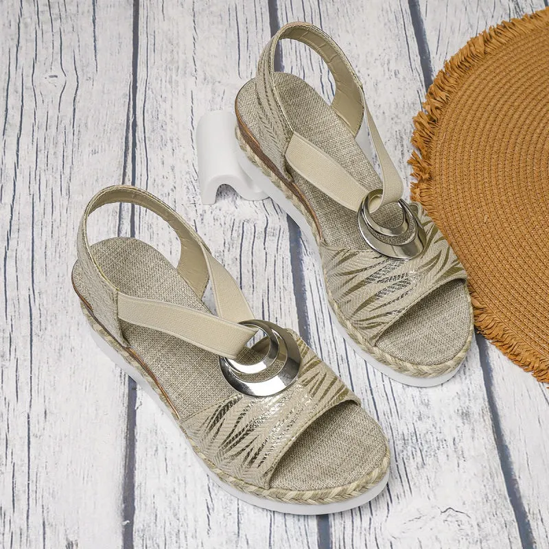 Isabella – Open-Toe Women's Wedge Sandals