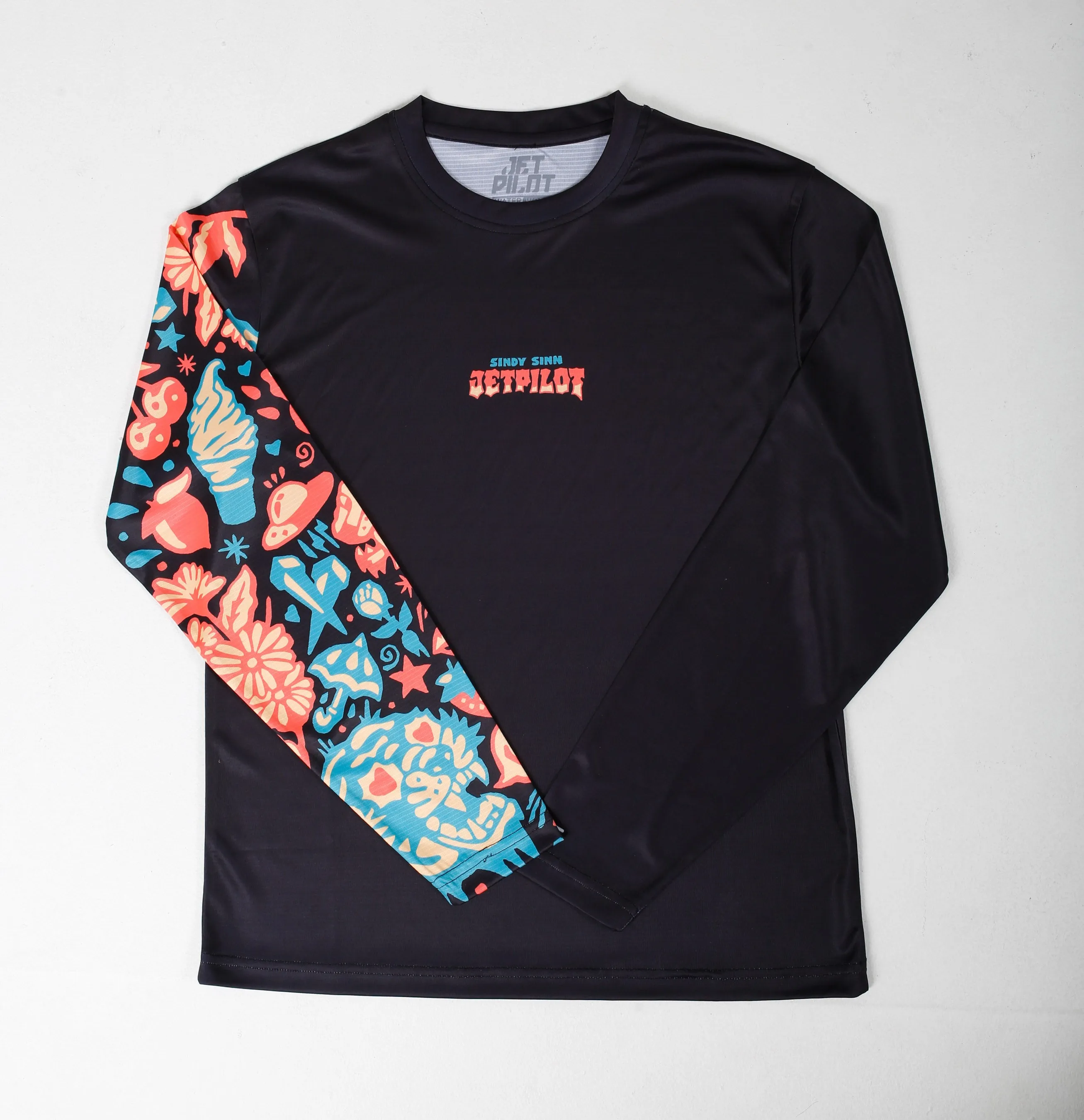 Jetpilot Sindy Sinns Youth LS Hydro Tee - Black/Multi