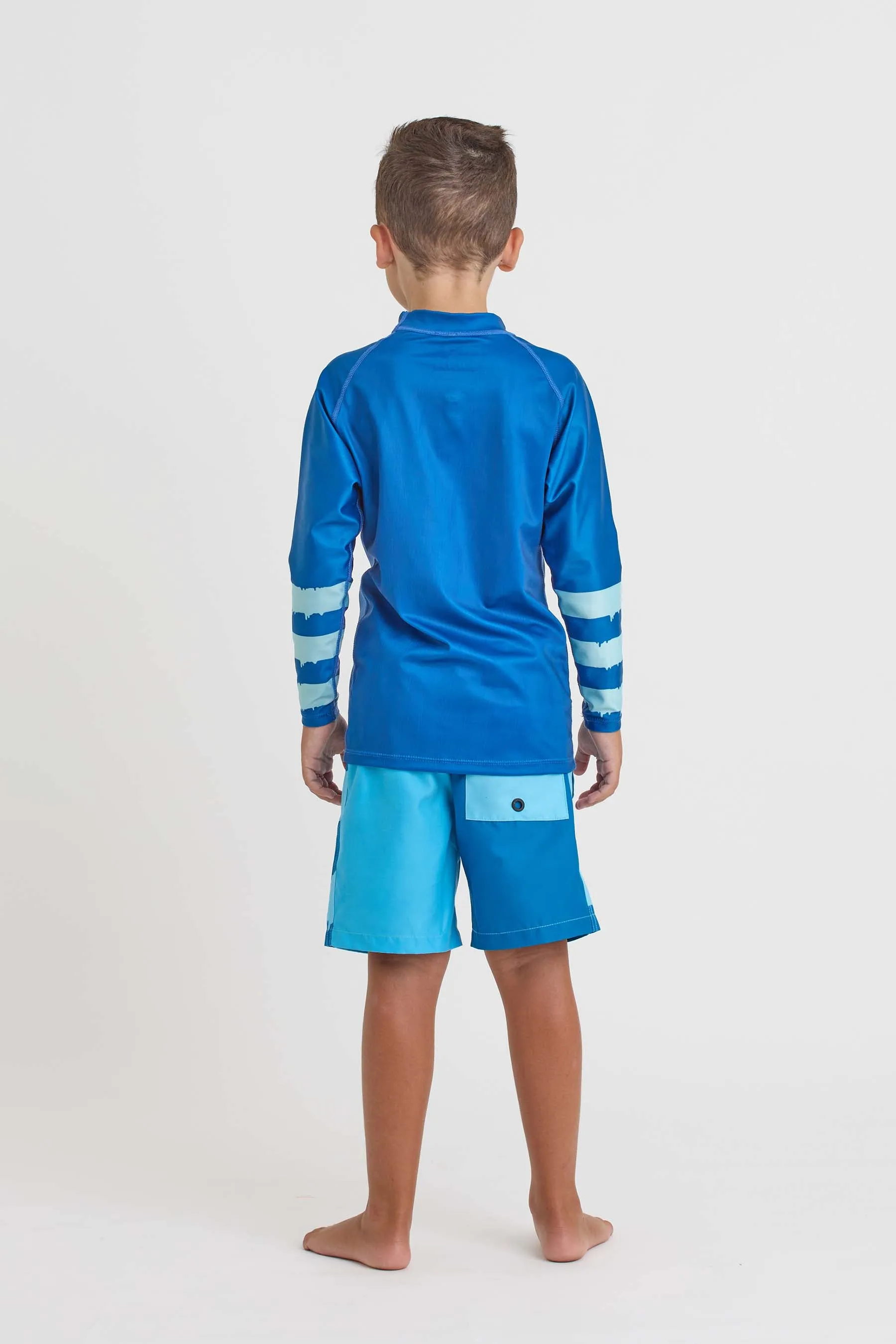 Jetpilot Slime Kids LS Rashie - Blue