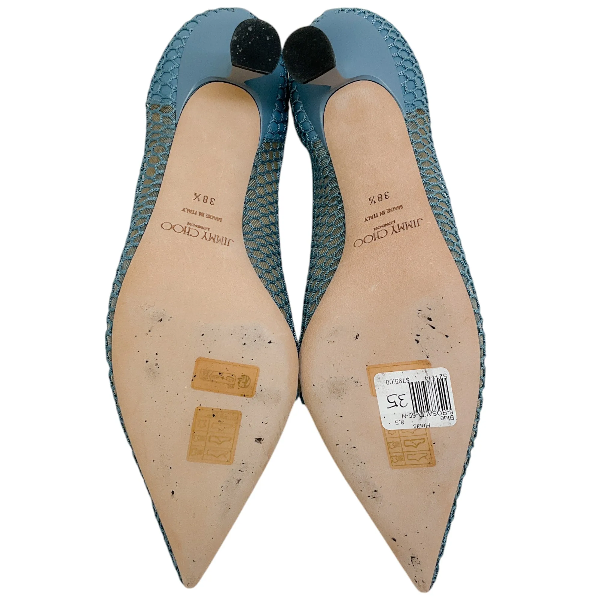 Jimmy Choo Smoky Blue Rosalina 65 Pumps