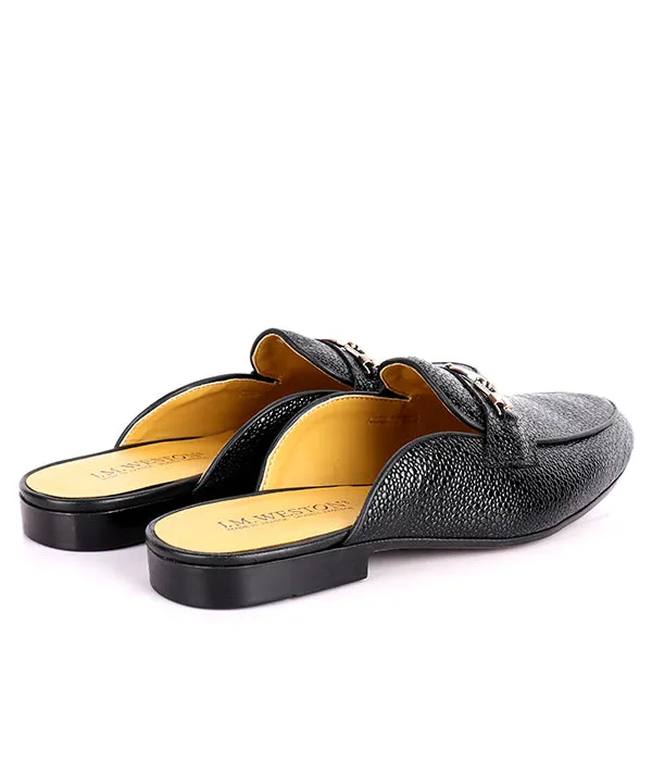 John Foster Stingray Horsebit Men's mules|Black
