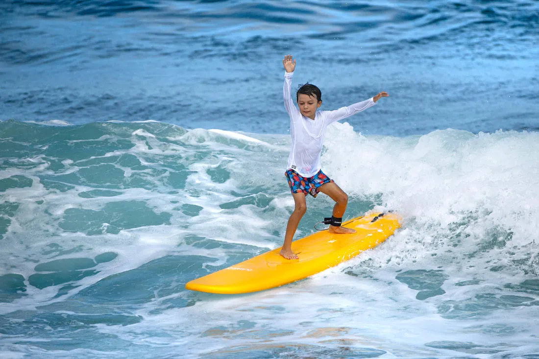 Kids' Long Sleeve UV Protection Surfing Water T-Shirt