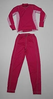 Ladies Five Seasons 'Adine' Set Pink Snowboarding Thermals UK Size 12