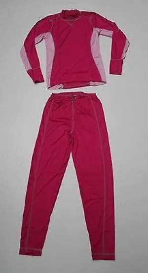 Ladies Five Seasons 'Adine' Set Pink Snowboarding Thermals UK Size 12
