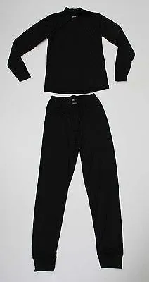 Ladies Five Seasons 'Superwoman' Set Black - Snowboarding Thermals UK Size 12