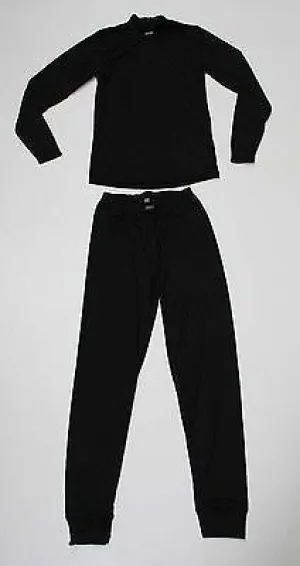 Ladies Five Seasons 'Superwoman' Set Black - Snowboarding Thermals UK Size 12