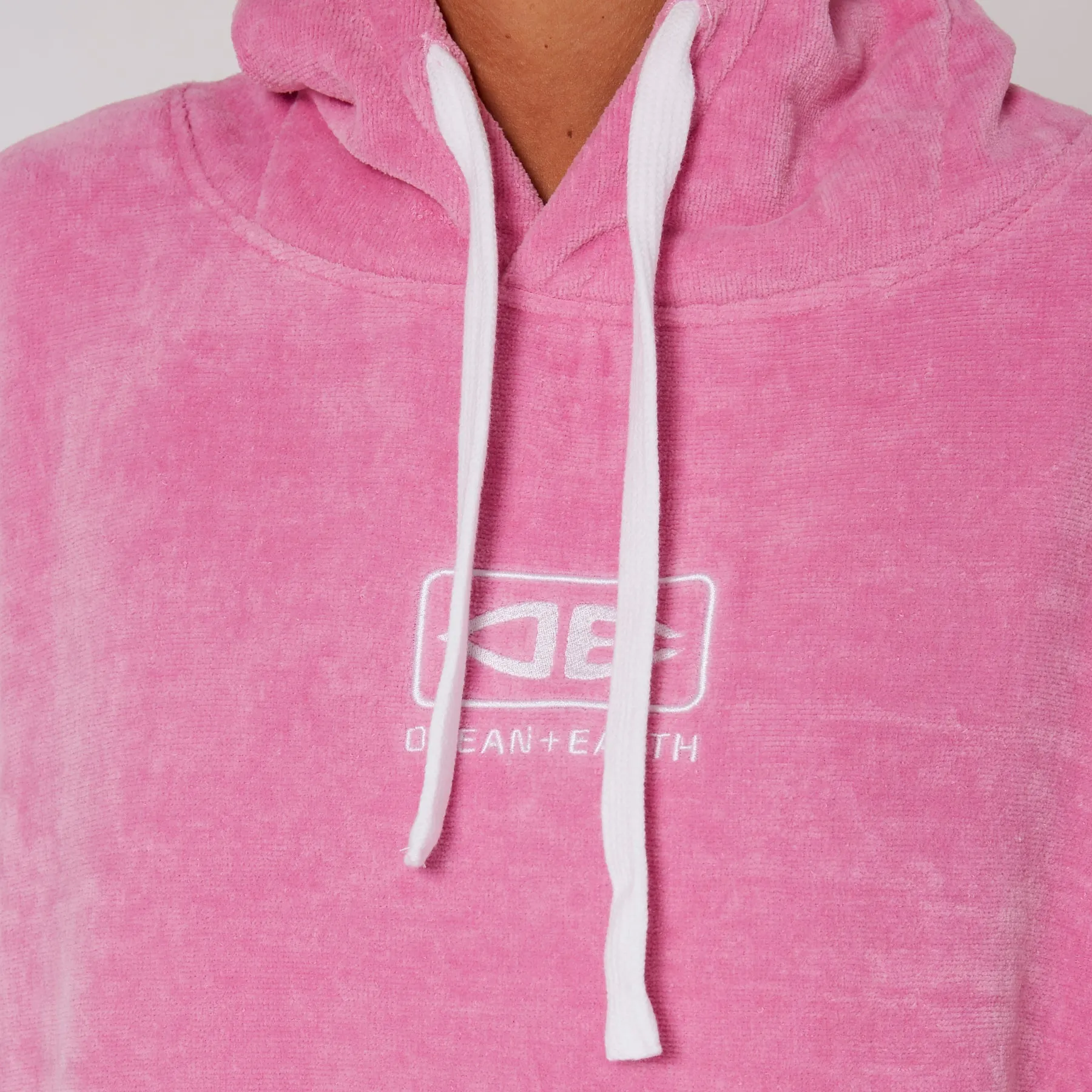 Ladies Hooded Poncho Towel - Musk Pink