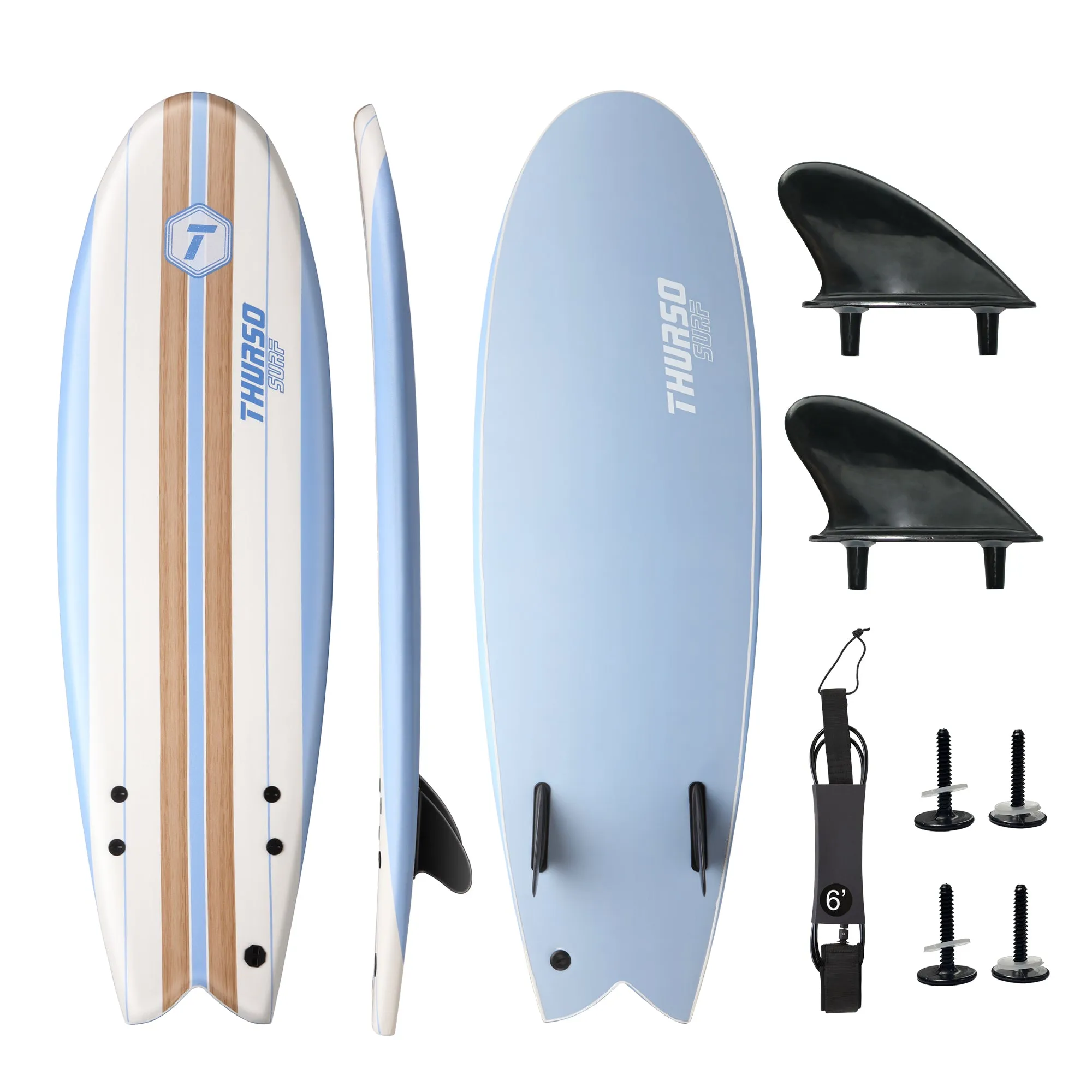 Lancer 5 ft 10 Soft Top Surfboard