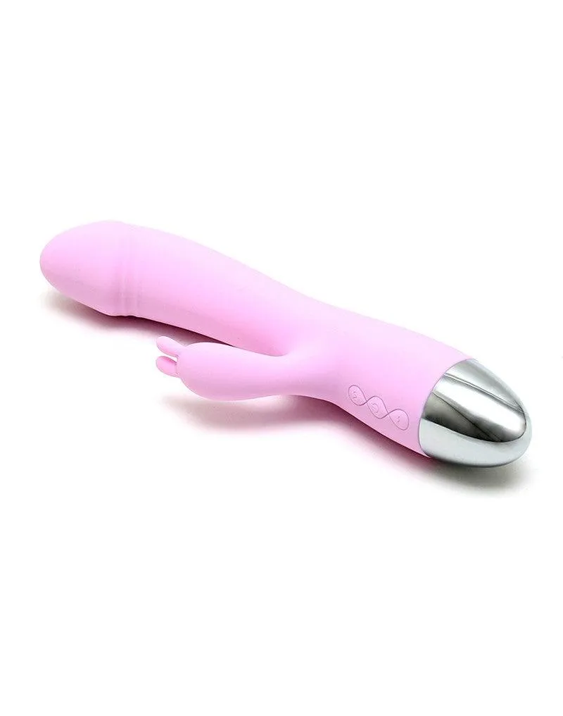 Leten Faye 3 - Vibrator - Tarzan Vibrator - Rabbit Vibrator - Zijdezachte Siliconen - Roze