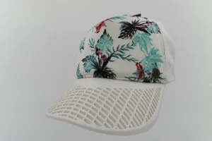 LIMITED EDITION: Roxy Hibiscus Surfer /  Trucker Hat w/ White Brim