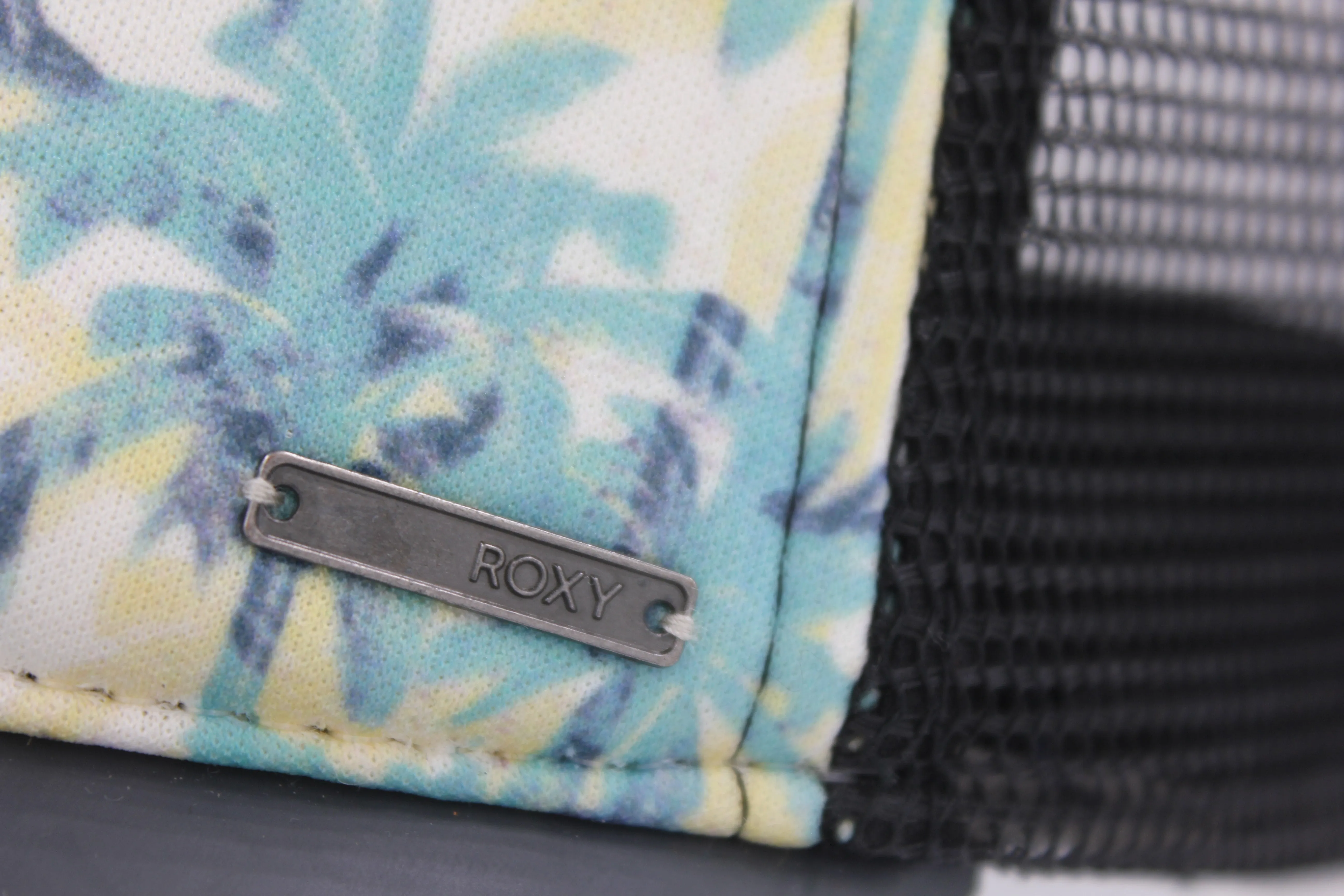 LIMITED EDITION: Roxy Palm Tree Surfer /  Trucker Hat w/ Charcoal Brim