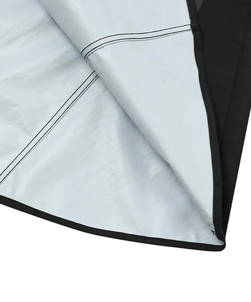 MACKY Golf: Fluffy Pancho Raincoat - Black